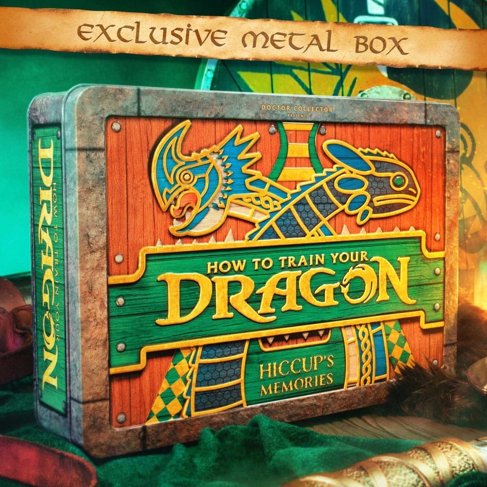 Dragons coffret cadeau Hiccup's Memories Kit pour décorer une chambre de geek