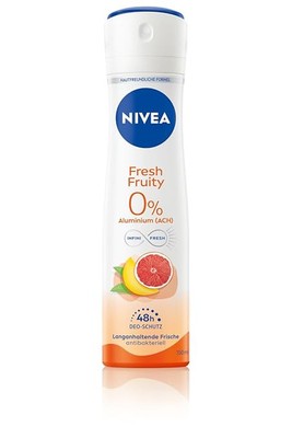 NIVEA Fresh Fruity Deo Spray, ohne Aluminium (ACH) mit fruchtigem Duft und