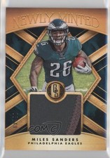 2019 Panini Gold Standard Newly Minted Memorabilia Prime /49 Miles Sanders 5w7