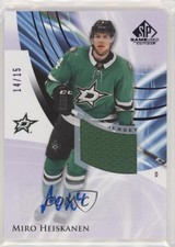 2020-21 Upper Deck SP Game Used Purple Jersey 14/15 Miro Heiskanen #64 Auto 0c6