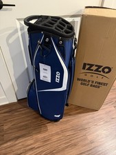 IZZO Ultra Light Premium Golf Cart Bag   14-Way Divider   Blue   NEW