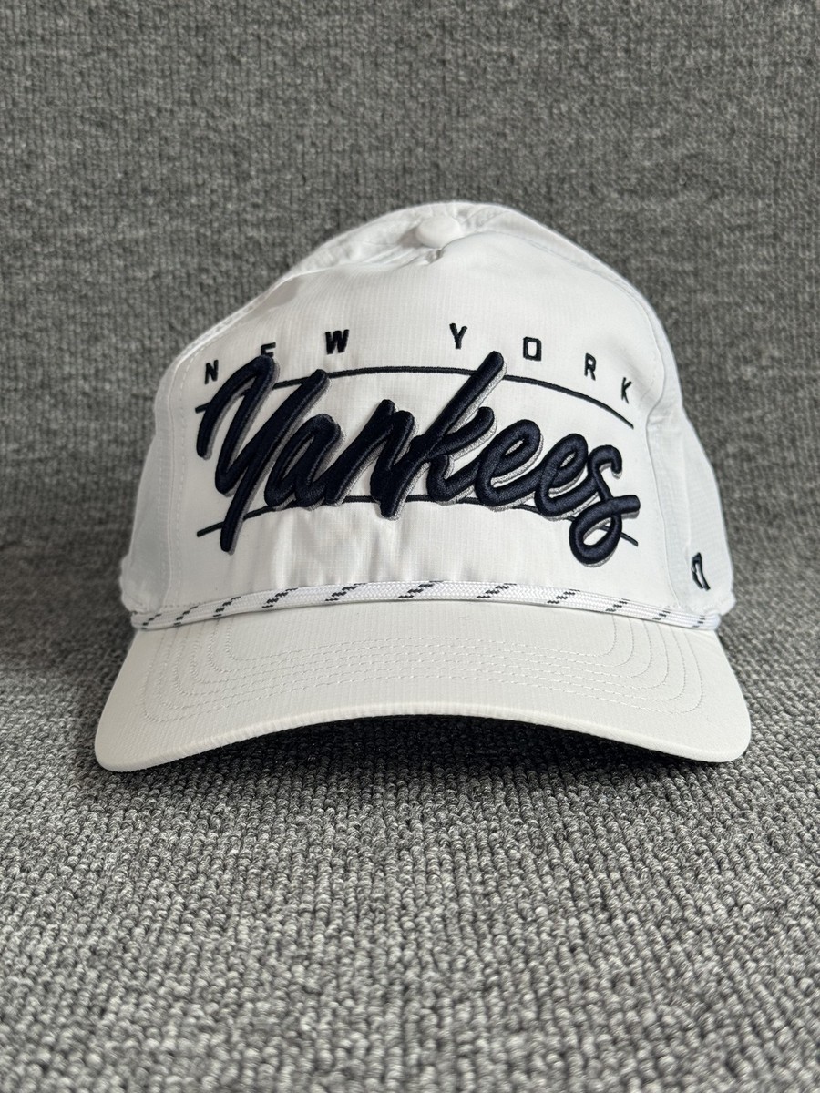 '47 Brand New York Yankees MLB Snapback Cap White Navy Script Rope Hat