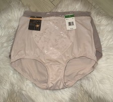 2 Pairs Bali Tummy Solutions Shapewear Panties Womens L Large DFX710 8710