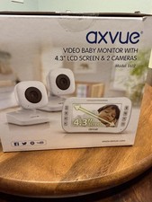 New In Sealed Box Axvue Video Baby Monitor With 4.3 LCD Screen and 2 Cameras