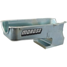 Moroso Oil Pan 20211 Streetstrip Wet Sump 6qt Zinc For Chevy Ii Pre-80 Sbc