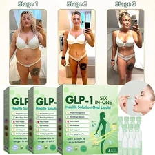 GLP-1 8-in-1 Slim & Healthy Oral Solution,Advanced GLP-1 Supplement Liquid Drops