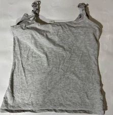H&M Mama Maternity Tank Top Womens Medium Gray Sleeveless Cami Shirt Soft