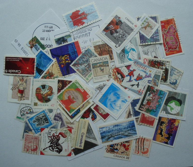 CANADA MULTICOLOR COLLECTION STAMPS lot of 62