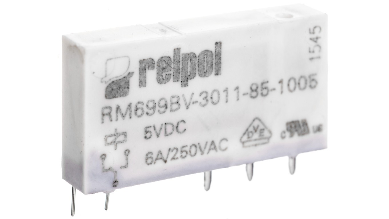 1P 6A 5V DC PCB AgSnO2 RM Miniature Relay 2613695