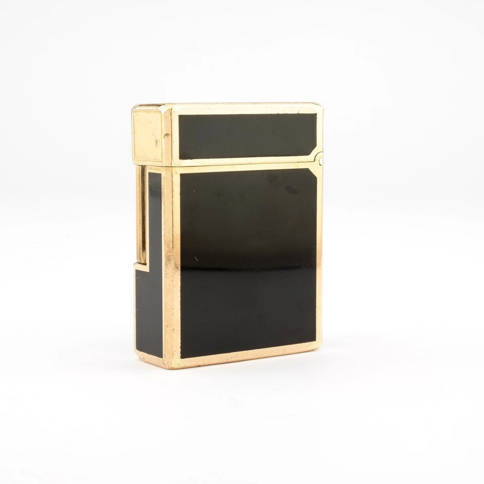 Vintage ST Dupont Line 1 1S BR Lighter Black Lacquer. Laque de Chine. France - Imagen 3 de 4