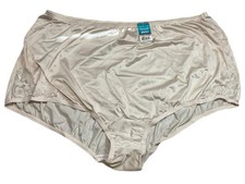 Vanity Fair Nylon Brief 12/5XL Perfectly Yours Lace Trim Fawn Beige 13001 NWT