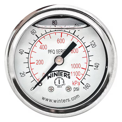 #ad #ad Winters Pfq2438 Dry 2Ff Panel Mount Pressure Gauge 0 To 160 Psi 2 In Dial $13.19