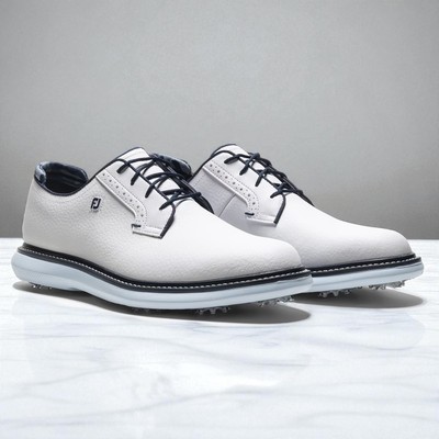 FootJoy FJ Traditions Golf Shoes Ocean Mist Blue #57972 White/Navy