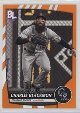 2023 Topps Big League Retail Electric Orange Charlie Blackmon #128 y0i