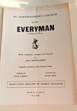 Everyman A Morality Play St. Bartholomew's Church NYC 1970s? George Mallonee