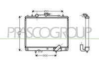 Prasco KüHler WasserküHler MotorküHler FüR Mitsubishi L 200 2.5 TD 4WD