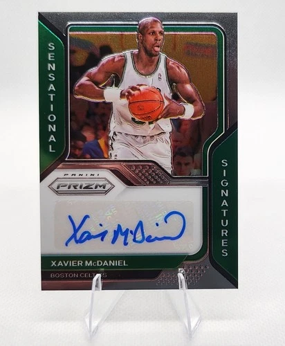 2020-21 Panini Prizm #SS-XAV Xavier McDaniel Celtics Sensational Signatures AUTO