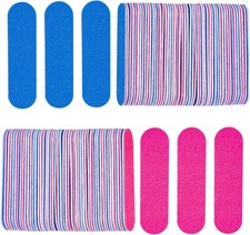 Mini Nail Files Bulk, 100 Pcs Disposable Double Sided Emery Boards Travel Size