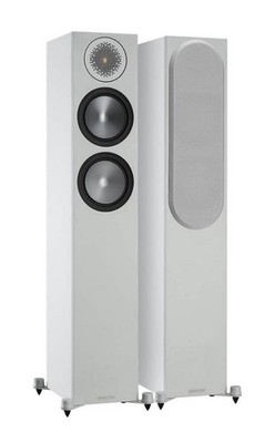 Monitor Audio Bronze 200 (6G) Standlautsprecher weiß/grau [Paar] Boxen Speaker
