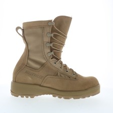 Belleville Waterproof Flight Combat Made In USA Mens Brown Wide Tactical Boots 8