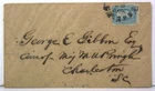1860s CONFEDERATE CIVIL WAR COVER WITH 10 CENT CONFEDERATE STAMP CSA #11-AD / #1