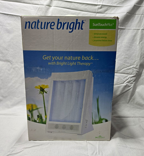 Naturebright SunTouchPlus Bright Light Therapy Lamp for Mood Support, White
