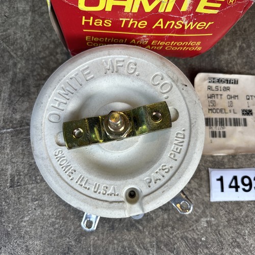 RLS10R OHMITE Potentiometer 10 Ohm, 150W Rheostat 150 Watt - Bild 2 von 5
