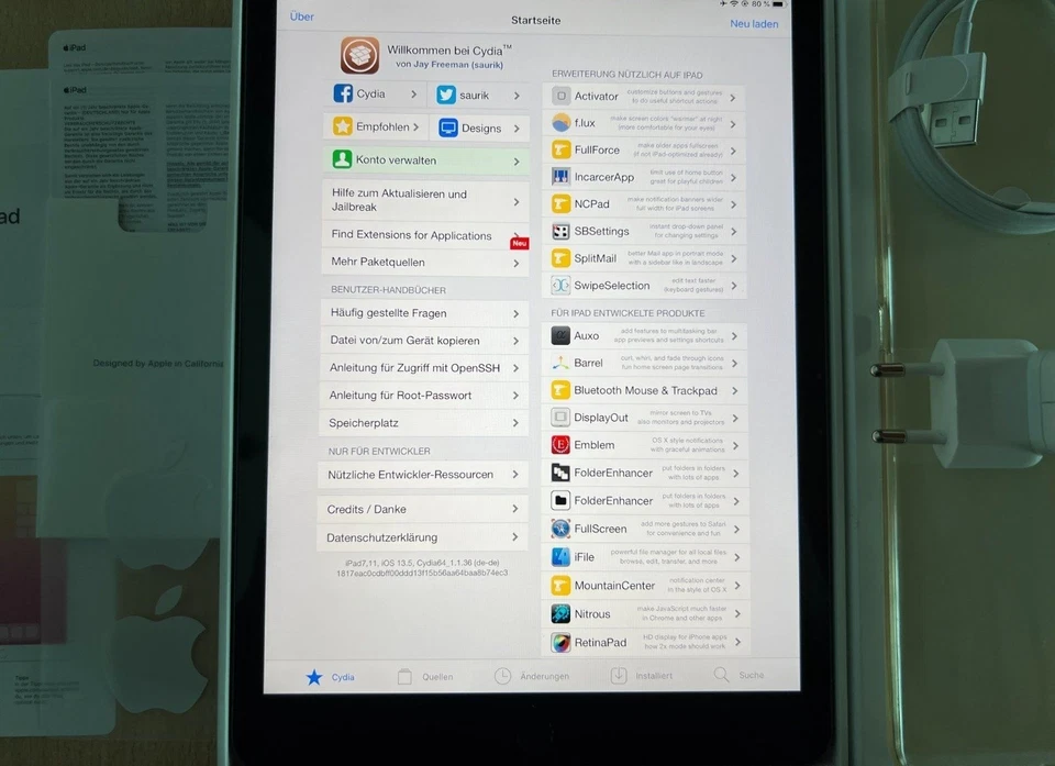 *Rarität* Apple iPad 7. Gen 32GB Wifi - iPad OS 13.5 - *Jailbreak, Cydia usw.* - Bild 2 von 4
