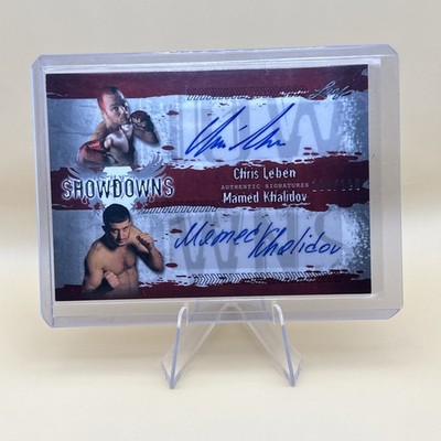 2010 Leaf MMA Showdowns Chris Leben Mamed Khalidov  #CL1/MK1 Dual Auto /100