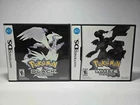 Pokemon Black and White Version Bundle Lot Nintendo DS Complete CIB Authentic