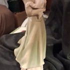 Home Interiors Ceramic Figurine Woman Holding Dog People/Animals Beige MPN 11462 — photo 5