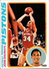 John Shumate 1978-79 Topps Chewing Gum #46 Detroit Pistons