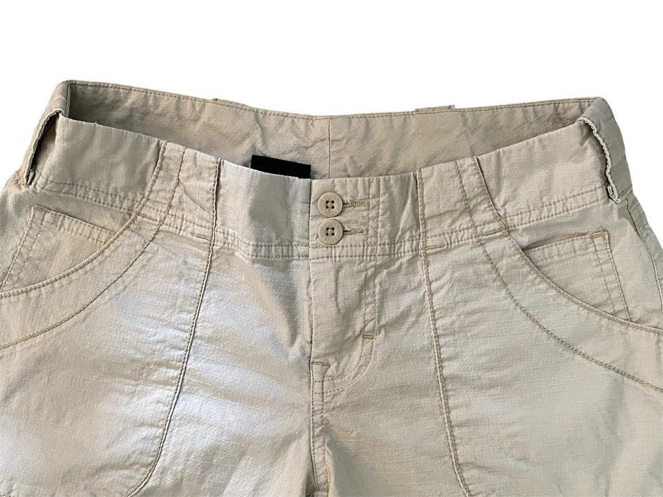 Pantalones Cortos Koppen Para Mujer Beige Puños Activos Senderismo Viaje Aire Libre Informales Talla 2 Foto 4 de 4