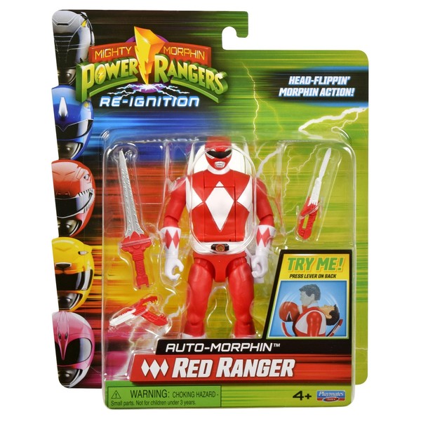 Mighty Morphin Power Rangers Red Ranger Auto-Morphin Action Figure-image