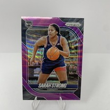 2025-26 Panini Prizm Sarah Strong #121 Purple Wave Prizm UConn NIL