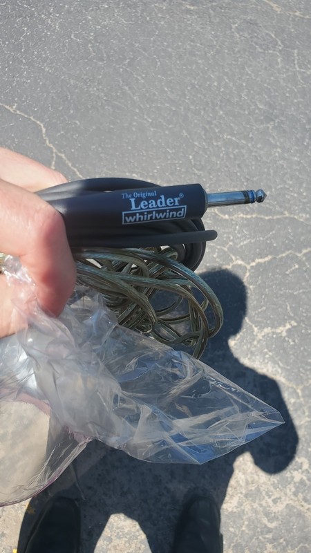 18' Whirlwind Leader Straight to Straight Instrument Leader Cable - 18ft foot