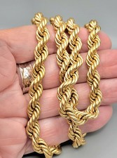 Vintage NAPIER Gold-Plated Chunky Twisted Rope Chain Statement Necklace 58gr
