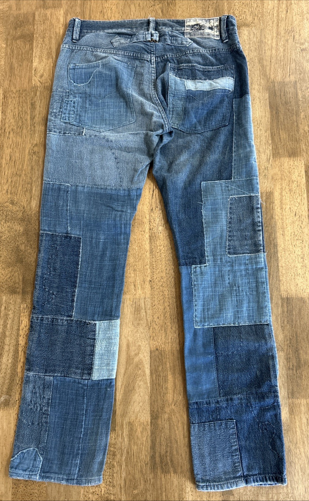 Ralph Lauren Indigo Patchwork Repaired Stitched D… - image 2