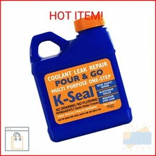 K-Seal ST5501 Multi-Purpose One Step Permanent Coolant Leak Repair, 8oz, Pour an