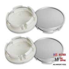 2.5Inch 63MM Wheel Center Caps for Dodge RAM Outer 63MM , Inner 56MM Silver