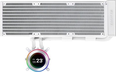 Lian Li HYDROSHIFT II LCD-C 360N Fanless ARGB AiO Wasserkühlung - weiß