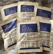 (6) Urnex Urn & Brewer Cleaner Descaler 6 Packets