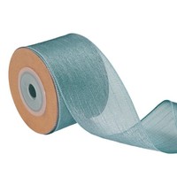 "Drahtgebundenes Transparentes Band,1-1/2\" Breit,Graues Transparentes Organza"