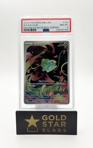 PSA 8 - 2025 Bulbasaur - (Mega Evolution Stamped) 133/132 Holo Pokemon