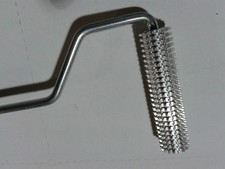 Nobby 3/4" x 3" Fiberglass Laminating Bubble Roller for Resin Silver