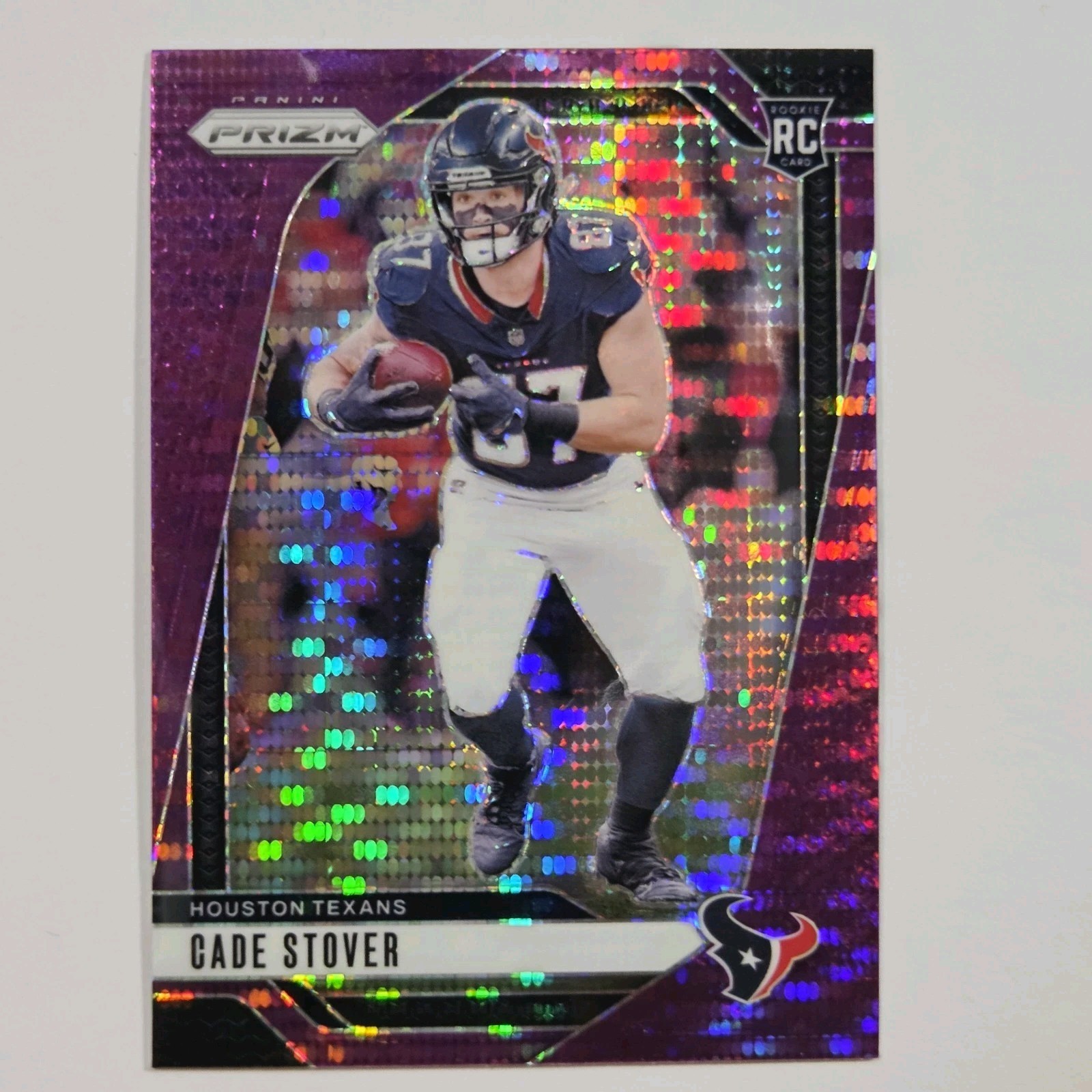 2024 Panini Prizm - Rookies Cade Stover #318 Purple Pulsar Prizm (RC)
