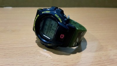 Vintage G-Shock DW-6600 Military Army Black Green Camouflage Japan