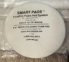 6" (inch) Lake Country ThinPro White Foam Polishing / Buffing Pad