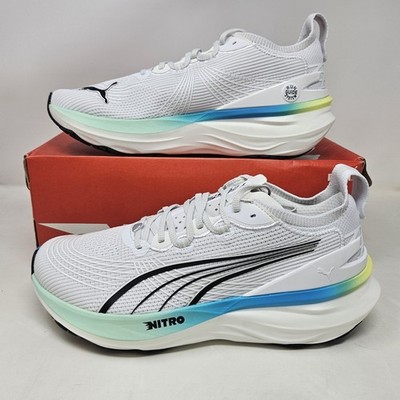 Puma ForeverRun Nitro 2 'White Blue' Athletic Shoe / 310109 19 / Men's Size 10.5