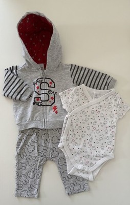 C&A Säuglings Outfit 62   Super Cute Hero Jacke   Miffy Body, Hose   Nijntje Set